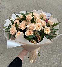Букет Кремовые розы Латте в Липецке