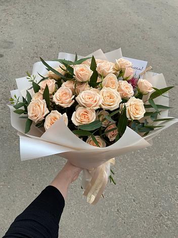 Букет Кремовые розы Латте в Липецке